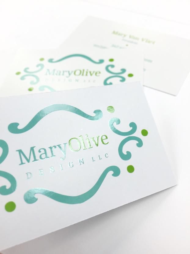A recent business card printing job in the  area